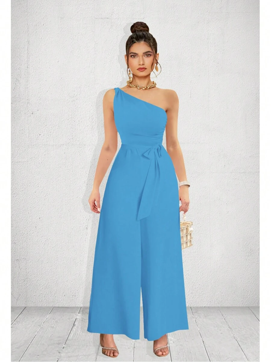 Casual Palazzo With Asymmetrical Neckline And Elegant Wide Trousers For Lady Maria Bela Nagoya Model