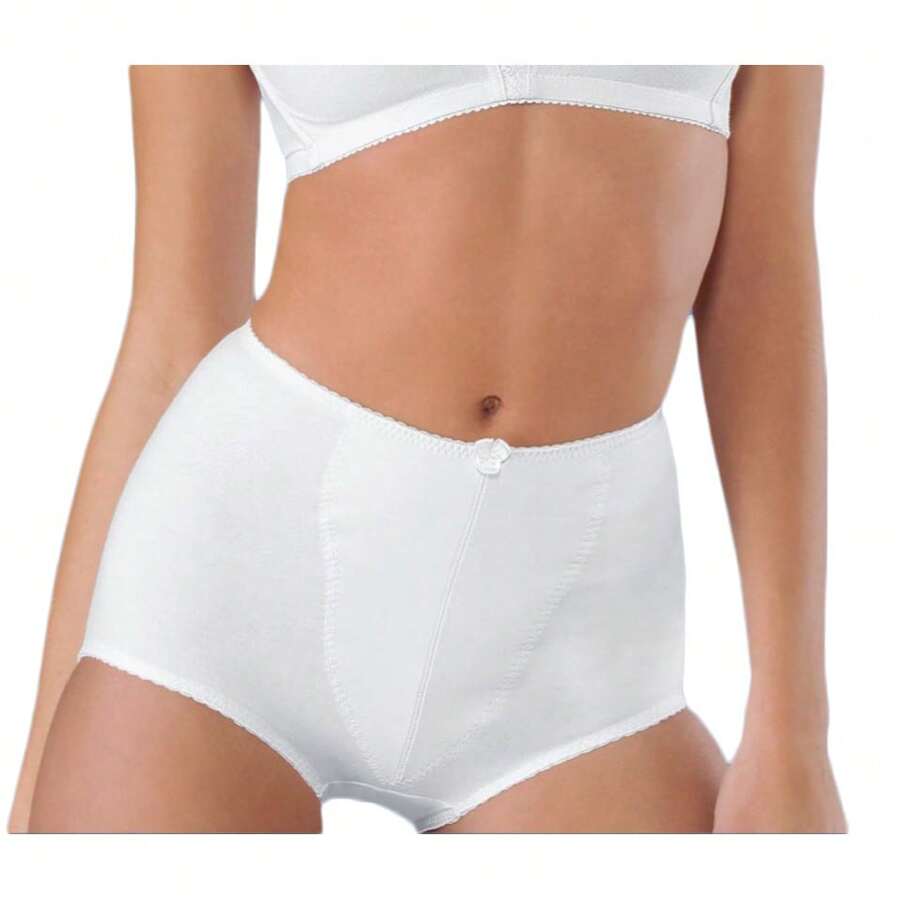 Yoliss Model 616-A Front Reinforcement Girdle Panties - White - View 1