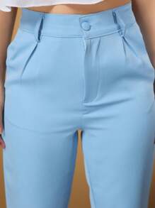 Women's Pants/Tailored Pants/Basic Pants/Elegant Pants/Skinny Pants/Blogger Pants/Fashion Pants - 淺藍色 - 查看 6