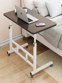 Adjustable TV Tray Table Comfortable Laptop Table Dinner Trays for Eating TV Dinner Tray on Bed Sofa for Eating Reading  60x40cm Escritorio para computadora, Puede Subir o Bajar la Altura (60~90cm), Escritorio Grande de mesita de Noche Multifuncional/mesita Auxiliar para sofá Mesa Portátil Estudiar Madera Y Metal Ajustable Movible sanc - Negro - Ver 2