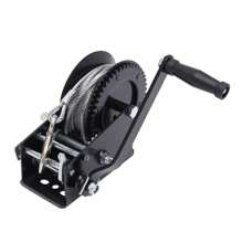 YUNRUX Dual Gear Hand Winch Hand Crank Manual For Boat ATV RV Trailer 33ft Cable