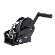 YUNRUX Dual Gear Hand Winch Hand Crank Manual For Boat ATV RV Trailer 33ft Cable