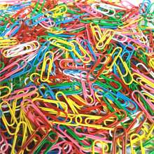 100 pièces-200 pièces/paquet de trombones colorés en papier enduit de vinyle, 1,1 pouces/28 mm. Pinces à dossier en métal pour la maison, l'école, la gestion de documents de bureau, la rentrée scolaire, les fournitures scolaires
