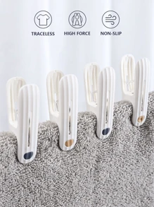 Premium Clothes Pegs, No-Mark TPR Rubber Grip Toothless TPR Hanging Clips, Ultra Strong Hold Non-Slip Laundry Clothespins For Outdoor Drying, Elegant Minimalist Style, Rustproof Durable For Shirts Towels, Mother's Day Summer Essentials - Multicolor - View 1