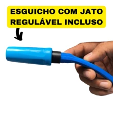 Mangueira De Jardim 25 metros Anti-Torção Chata Resistente Anti-Dobra Antitorção Forte Não Dobra