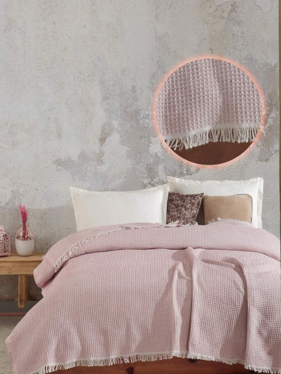 ZEYNEP TEKSTIL | Bedspread | Single & Double Bedspread| Breathable Spring And Summer - Lilac Purple - View 1