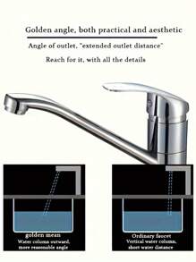 1PC Modern Kitchen Sink Tap With 360 Rotation & Hot/Cold Controller Multifunctional Kitchen Tap Contemporary Kitchen Sink Tap Set