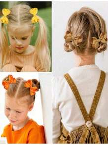 4/20/40/60pcs Cute Bow Hairpins In Random Colors, Grosgrain Ribbon Bow Hairpins, Suitable For Girls, Toddlers, Children's Daily Wear, Holiday Gifts