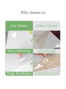 1 卷厨房防油防水透明贴纸，自粘瓷砖贴纸，适用于炉灶和墙壁装饰 - 彩色 - 查看 4