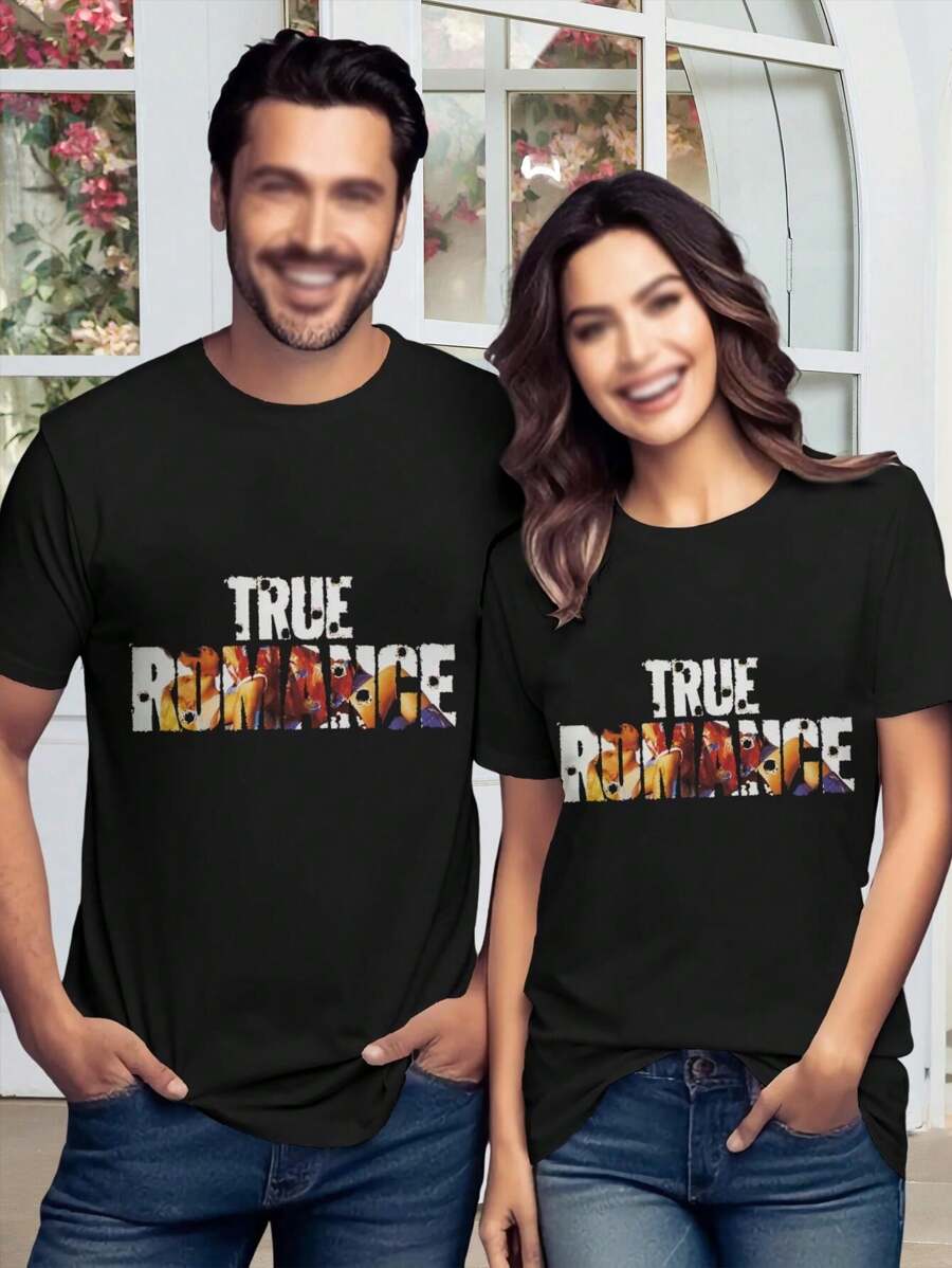True Romance Lovers T-Shirt Alabama Patricia Arquette Quentin Tarantino Design For Women - Black - View 1