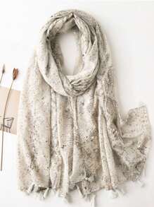 优雅沙滩配饰，女士轻盈围巾，印花鲜艳，时尚波西米亚风披肩，适合春夏穿着，大号雪纺沙滩巾，防晒连衣裙