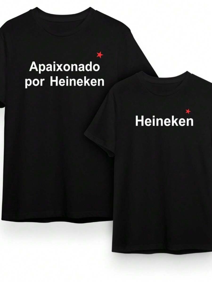 Couple KIT 2 Beer T-Shirts 100% Cotton