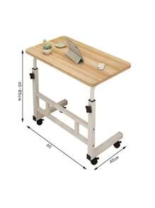 Adjustable TV Tray Table Comfortable Laptop Table Dinner Trays for Eating TV Dinner Tray on Bed Sofa for Eating Reading  60x40cm Escritorio para computadora, Puede Subir o Bajar la Altura (60~90cm), Escritorio Grande de mesita de Noche Multifuncional/mesita Auxiliar para sofá Mesa Portátil Estudiar Madera Y Metal Ajustable Movible sanc - Mostaza Amarilla - Ver 4