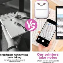 Drukarka naklejek, bezprzewodowa kompatybilna z telefonem i tabletem, mini drukarka Print Pods, bezatramentowa drukarka naklejek do notatek, dziennika, notatek, mini drukarka naklejek, producent naklejek