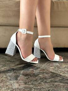 Women Heeled Sandals - trắng - Xem 2