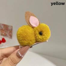 1/2 件 3D 可爱兔子发夹发夹，复活节兔子发饰侧发夹 - 彩色 - 查看 9