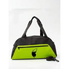 Mala Faixa  - ASA BORBOLETA COLORIDA - Stilo Club Academia Trabalho Escolar Faculdade Viagem Fut Masculino Feminino - Verde - Visão 1