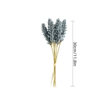 6 件仿薰衣草和小麦假植物 - 乡村风格花卉布置，适用于家居装饰、婚礼、派对、餐桌摆饰、农舍风格花束、摄影道具 - 彩色 - 查看 11
