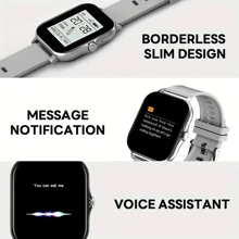 The new 2025 Smart watch child, 1.83-inch full screen touch answering calls message reminder, pedometer sports date alarm, weather forecast DIY dial For Android/ios - Schwarz - Übersicht 5