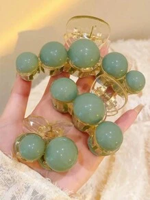 3pcs Faux Pearl Hair Clips (Slight Scratches Or Abrasions On The Faux Pearls Are Normal For Plastic Products) Valentine's Day