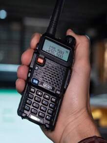 Original Baofeng UV-5R 5W Dual Band Ht Radio Communicator - 黑色 - 查看 8