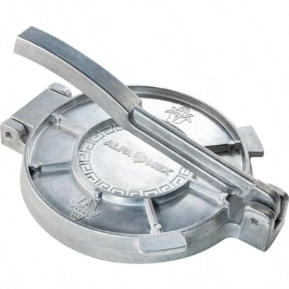 Prensa para tortillas, Maquina para hacer tortillas 6" pulgadas Aluminio ALFAMEX