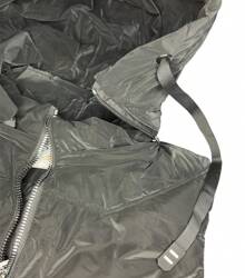 Maxi Chaleco con gorro desmontable, forrado tipo piel de durazno. - Negro - Ver 4