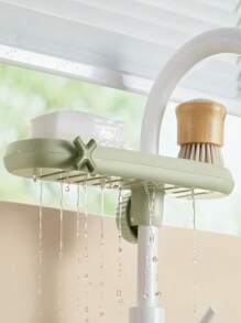 1 件厨房水槽收纳架，海绵，钢丝球，洗碗布收纳架 - 彩色 - 查看 7