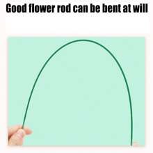 50pcs Handmade Flower Stem Rose Fake Flower Stem Rose Carnation Making Material No. 2 Flower Pole Wire DIY Flower Branches Gifts Birthday Graduation,Fake Plants