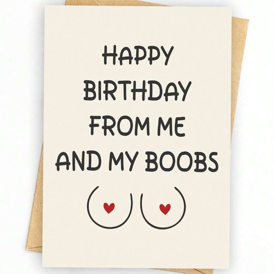1PC Humorous Birthday Card For Men, Husband, Boyfriend, And Him | Happy Birthday Gifts & Decorations For Men - Multicolor - View 1