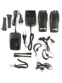 Kit 2 Walk Talk Radio Communicator Baofeng 777s With 16 Channels 12Km Range - Black - View 9