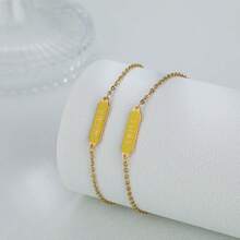 Stainless Steel Chain Bracelet Mother Daughter Matching Sets, Mother's Day Gift