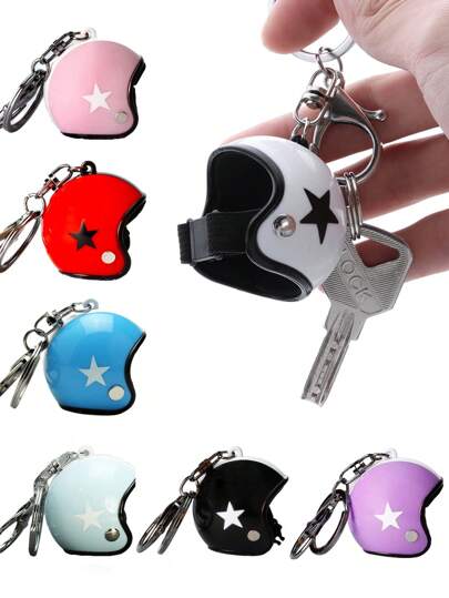 XIANG YU 摩托车头盔钥匙扣，可爱头盔吊坠，钥匙圈，钥匙链，背包装饰，包包挂饰，礼物，男女通用，汽车配件，包包挂饰，哥特风Y2K，圣诞节包包挂饰，汽车，老师，朋友，姐妹，创意礼物