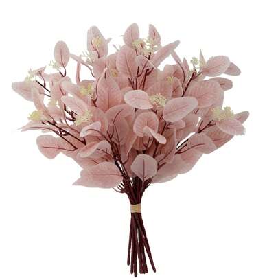 1/3/6pcs Artificial Eucalyptus Leaves, Realistic Fake Greenery For DIY Floral Wall, Scene Decoration, Living Room Bedroom Vase Flower Arrangement, Wedding, Party, Tabletop Decor. Suitable For Autumn/Winter Decor, Home, Kitchen, Wedding, Dining Table, Centerpiece, Office, Garden, Outdoor, Also An Ideal Gift For Birthday, Graduation.