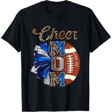 Cheer Mom Pom Pom Football T-Shirt