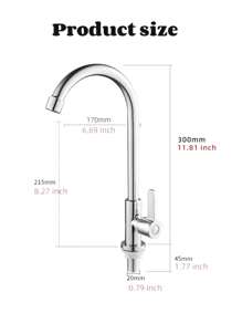 1 pièce Robinet de lavabo de salle de bain en acier inoxydable à levier unique et mono-trou, robinet d'eau chaude et froide, robinet de lavabo de salle de bain à poignée unique, mitigeur de lavabo noir brossé, or, robinet de lavabo de buanderie à eau froide et chaude mélangée, robinet de lavabo de salle de bain