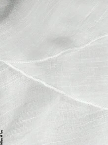 Beach Cover Up For Women. Sexy And Casual, With Crochet Details, Very Soft, Light And Comfortable Fabric, Made Of Polyester And Elastane, "V" Neck And Sleeveless, Elegant Drawstring Closure, Suitable For Summer Seasons And Days At The Beach Or Pool. - 白色 - 查看 7