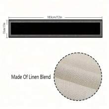 1pc Green & Red Striped Tablecloth Or Table Runner, Italy National Flag Design, Striped Tablecloth Or Table Decor For Italian Themed Party, Country Kitchen, Living Room, 33*183cm - Black - View 3