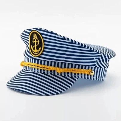 Quepe De Marinheiro Chapéu Fantasia de Carnaval Cosplay