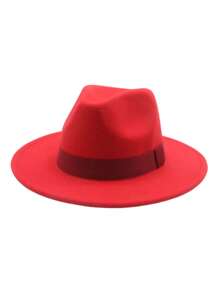 Men's Fedora Hat For Daily Wear And Gift For Friend, Casual - 紅色 - 查看 1
