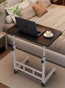 Adjustable TV Tray Table Comfortable Laptop Table Dinner Trays for Eating TV Dinner Tray on Bed Sofa for Eating Reading  60x40cm Escritorio para computadora, Puede Subir o Bajar la Altura (60~90cm), Escritorio Grande de mesita de Noche Multifuncional/mesita Auxiliar para sofá Mesa Portátil Estudiar Madera Y Metal Ajustable Movible sanc - Óxido marrón - Ver 3