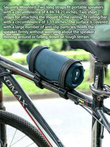Universal Waterproof Bluetooth Speaker Bracket, Bike Handlebar Clamp Mount Holder For Charge 4/5, Flip 5/6, UE Boom 3, Bushnell Wingman View Golf, SRS-XB23, Doss SoundBox Pro Etc.