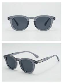 1 pièce Lunettes de mode personnalisées simple à petit cadre ovale pour hommes (convient pour la conduite, les voyages, les sorties décontractées, les activités en plein air, les sports, l'utilisation quotidienne) pour l'été, la plage, les vacances, les activités extérieures, les voyages