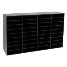 kangten 36 Compartments File Storage Rack Literature Organizer Desk File Holder Rectangular Document Holder - Black - View 5