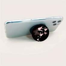 Fuchsia Butterfly Design Foldable Phone Stand - Easy To Use And Install, Foldable, Adjustable Angle, Practical, Fashion, , Suitable For All Phones, Compact And Portable