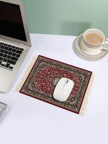 Guangzhou Lizhi Technology Co., Ltd. Bohemian Style Tasseled Mouse Pad, Non-Slip Rubber Base, Heat Resistant, Can Be Used As Placemat, Coaster, Office & School Supplies, Holiday Gift