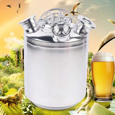 kangten 10L Stainless Steel Cleaning Beer 3-Head Cleaning Container With Lid NEW