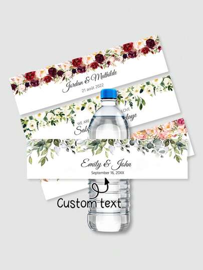 30 pièces Étiquettes autocollantes personnalisées, décoration de feuilles, texte de nom personnalisé, pour anniversaire, baptême, mariage, décoration de fête pour adultes, multifonctionnel, ajustable, durable, ornemental, réutilisable, exquis, adorable, haute qualité, moderne, coloré, mignon, confortable, élégant, personnalisé, unique, cadeau idéal pour lui, cadeau idéal pour elle, petit ami, petite amie, papa, maman, famille, amis, fils, fille, bureau, salle de thé, école, maison, rafraîchissement de la maison