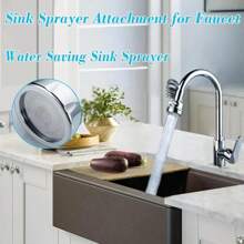 Kitchen Faucet With Pull-Down Sprayer, Faucet Splash Guard Extension, 3 Water Modes, Suitable For Farmhouses, Campers, Laundry Rooms, RVs, Bars Home Bathroom Decor Summer Back To School