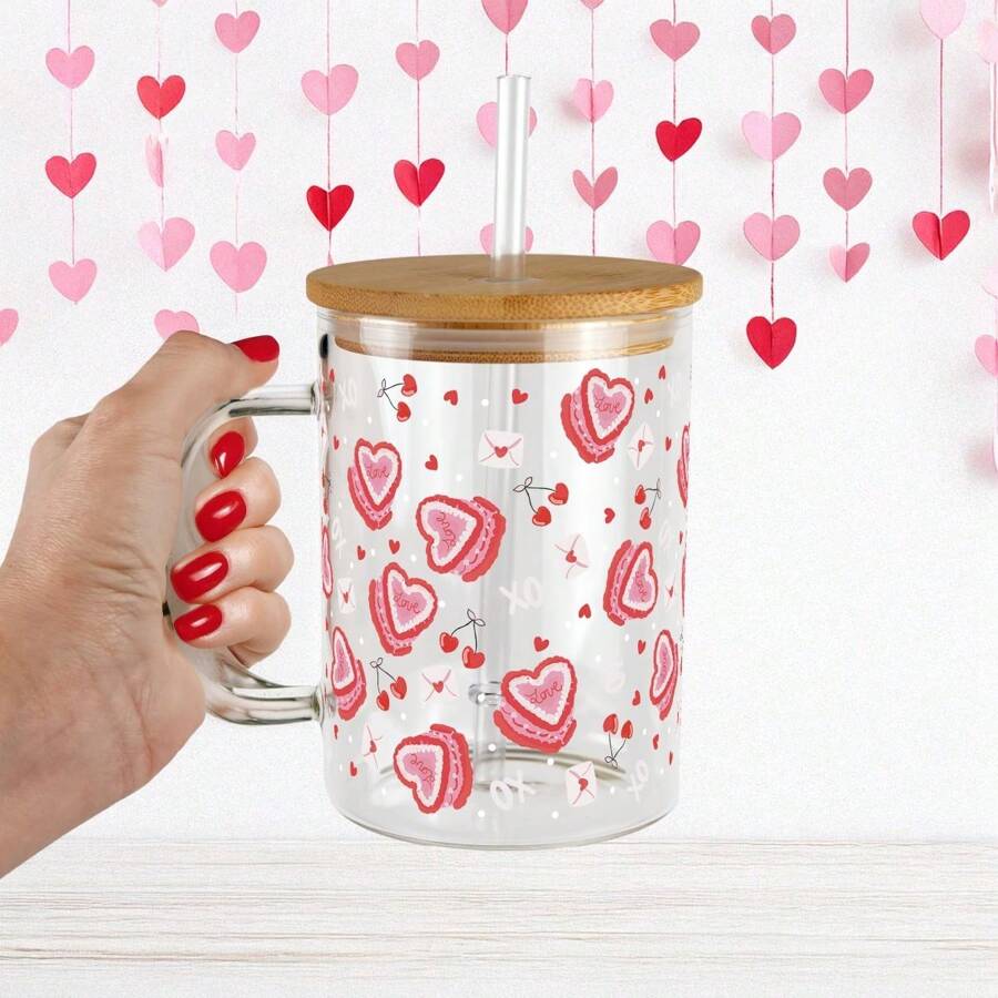 Vaso A rayas - Vidrio transparente - Ver 1